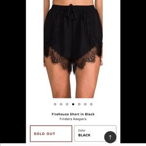 Finders Keepers Lace Shorts